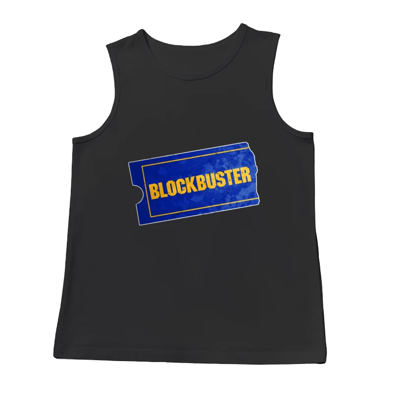 Vintage Blockbuster Video Rental Store Logo Ticket Male Tank Top