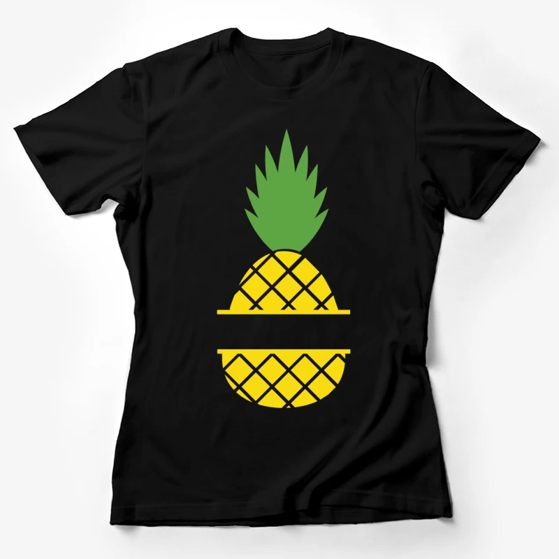 Logo et image d'ananas Femme T-Shirt