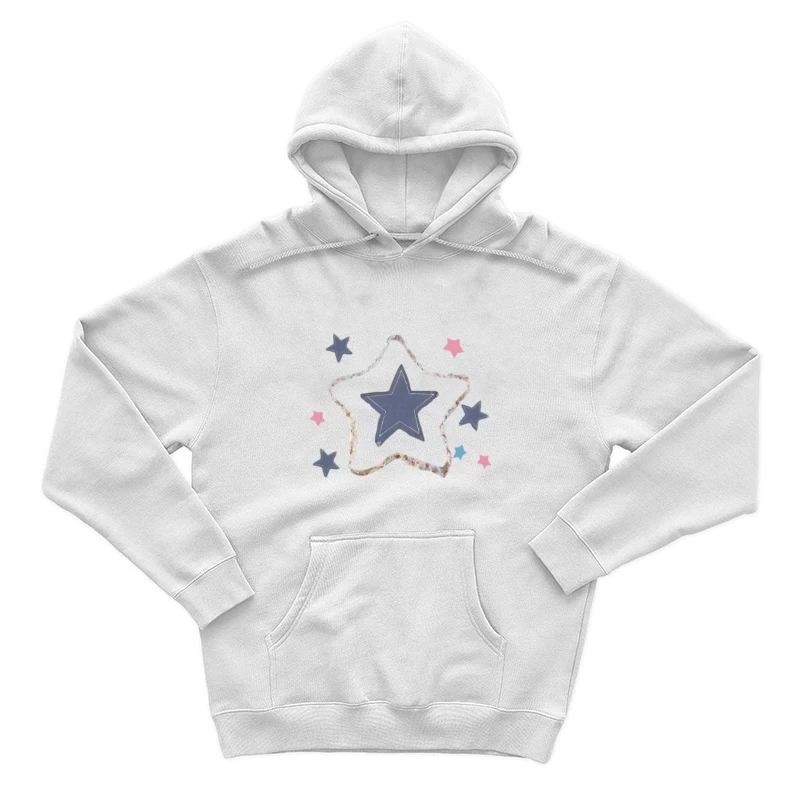 Design di stelle colorate Felpa con cappuccio Uomo