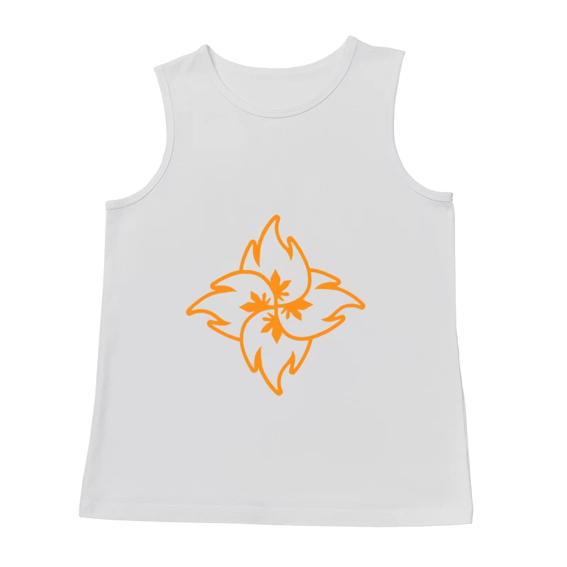 Abstrakte florale Wirbel Herren Tanktops