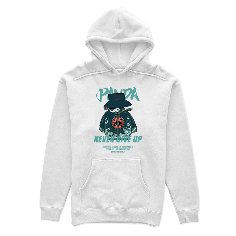 Panda Motivationsdesign mit Hut Damen Pullover Hoodie
