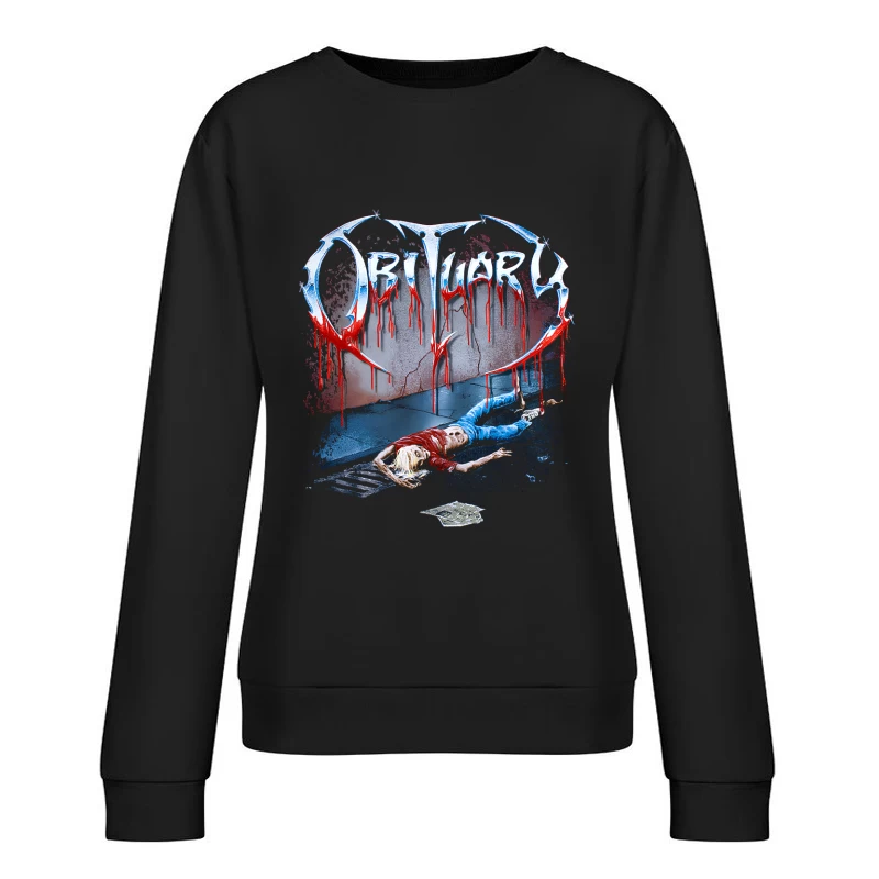 Obituary Slowly We Rot 2 Female Pullover Sweatshirt