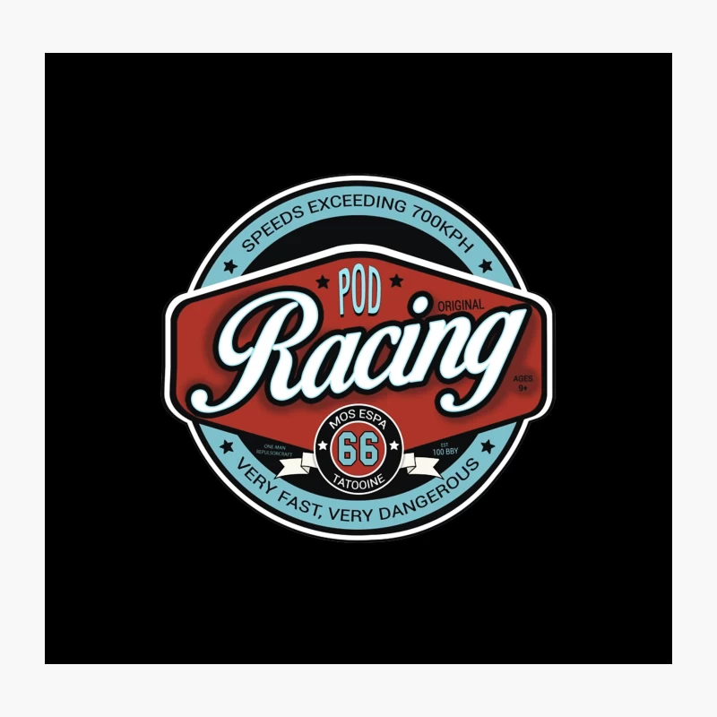 POD Racing Throw Pillow
