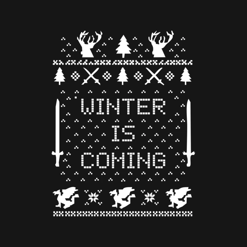 Winter Is Coming Ugly Christmas Sweater Mouse Pad