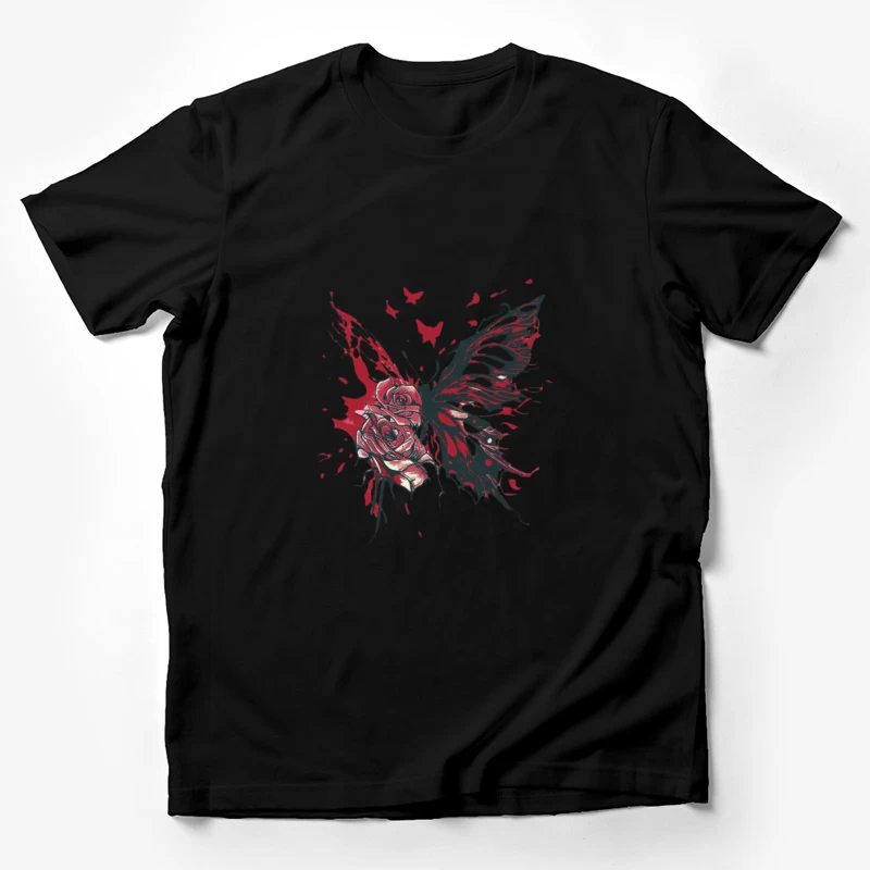 Ailes de papillon avec roses Homme T-Shirt