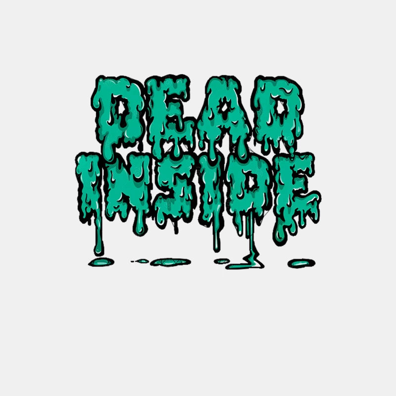 DEAD INSIDE - Nihilist Melty Grime Art Graphic Design Male Tank Top