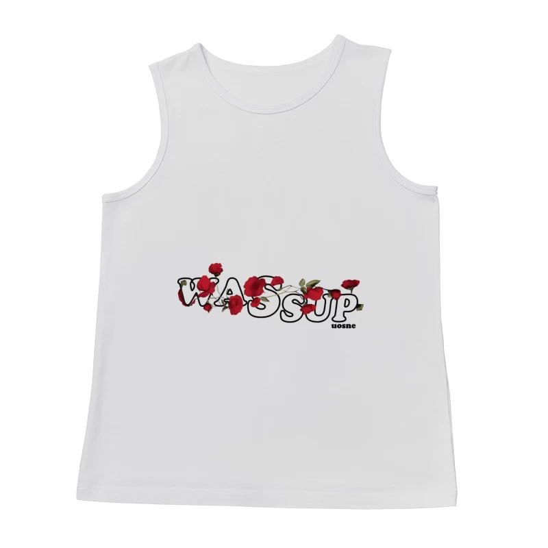 Rote Rosen und Begrüßung Herren Tanktops