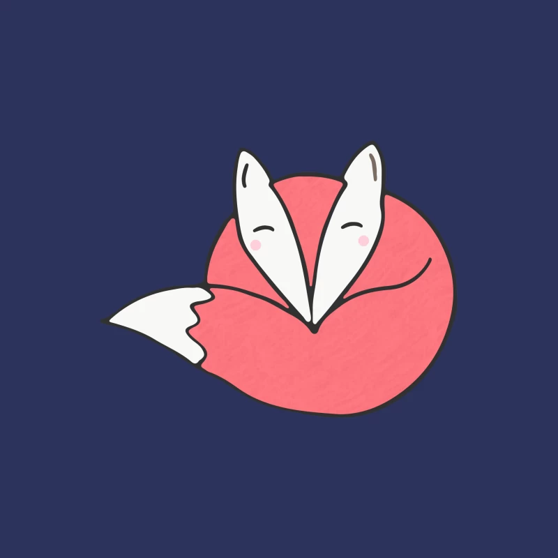 Renard adorable endormi Femme T-Shirt
