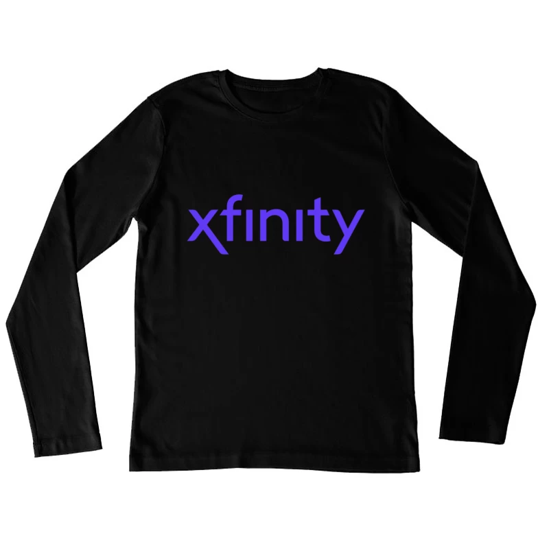 Purple Xfinity Corporate Logo Female Long Sleeve T-Shirt