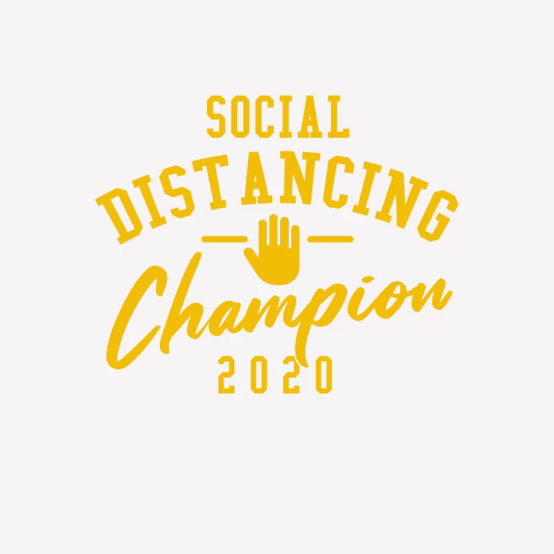 Social Distancing Champion 2020 Male T-Shirt