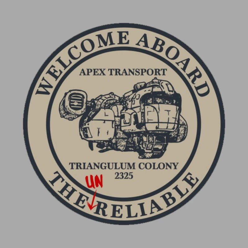Welcome Aboard The Unreliable Male Pullover Hoodie