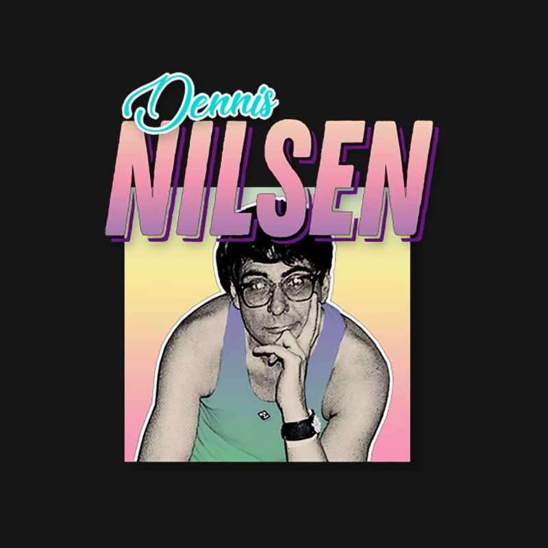 Dennis Nilsen Serial Killer Retro 80s Style Design Mouse Pad