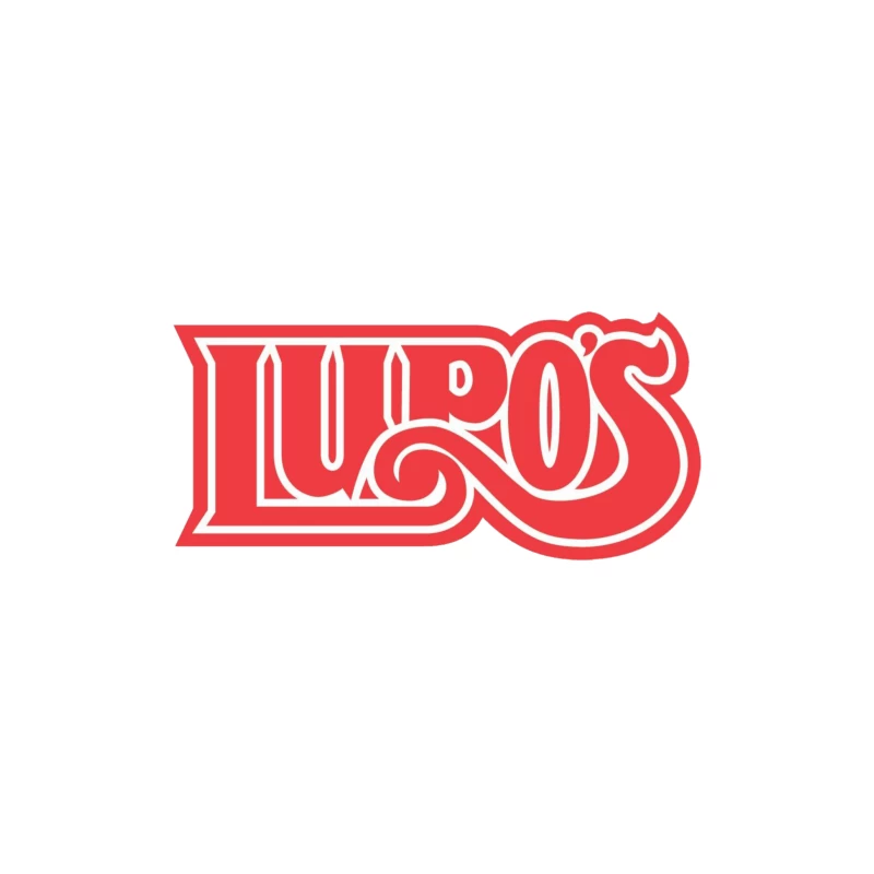Lupo's spiedies logo Throw Pillow