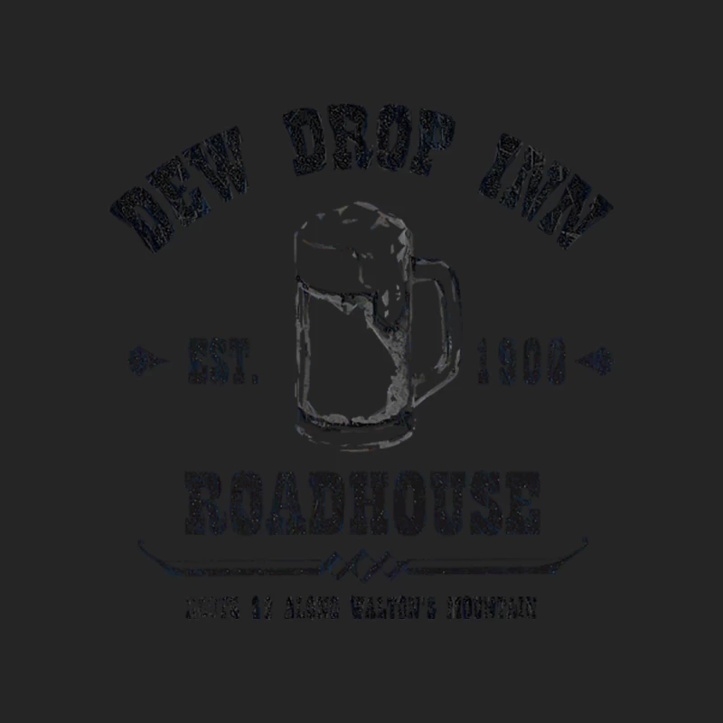 Dew Drop Inn, distressed Female Pullover Sweatshirt