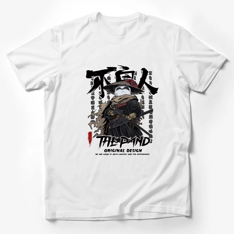 Panda Samurai Illustration Herren T-Shirt