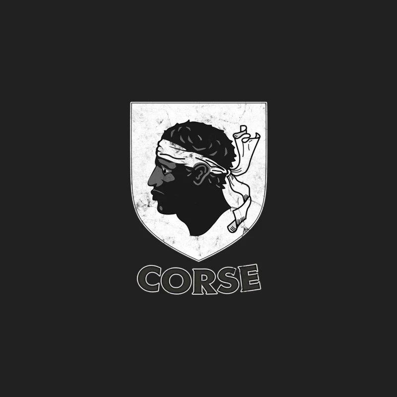 Corsica -- Vintage Style Crest Design Bucket Hat