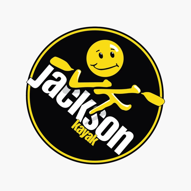 Jackson Kayak Sports Logo with Yellow Smiley Design Cotton Tote Bag