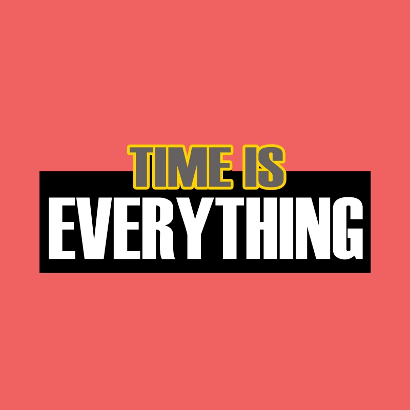 Time and Importance Desk Mat