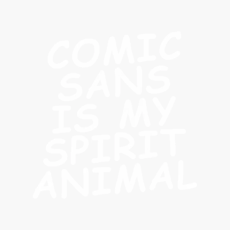 comic sans is my spirit animal Cotton Tote Bag