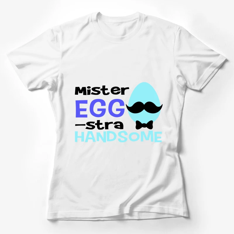 Œuf élégant avec moustache Femme T-Shirt