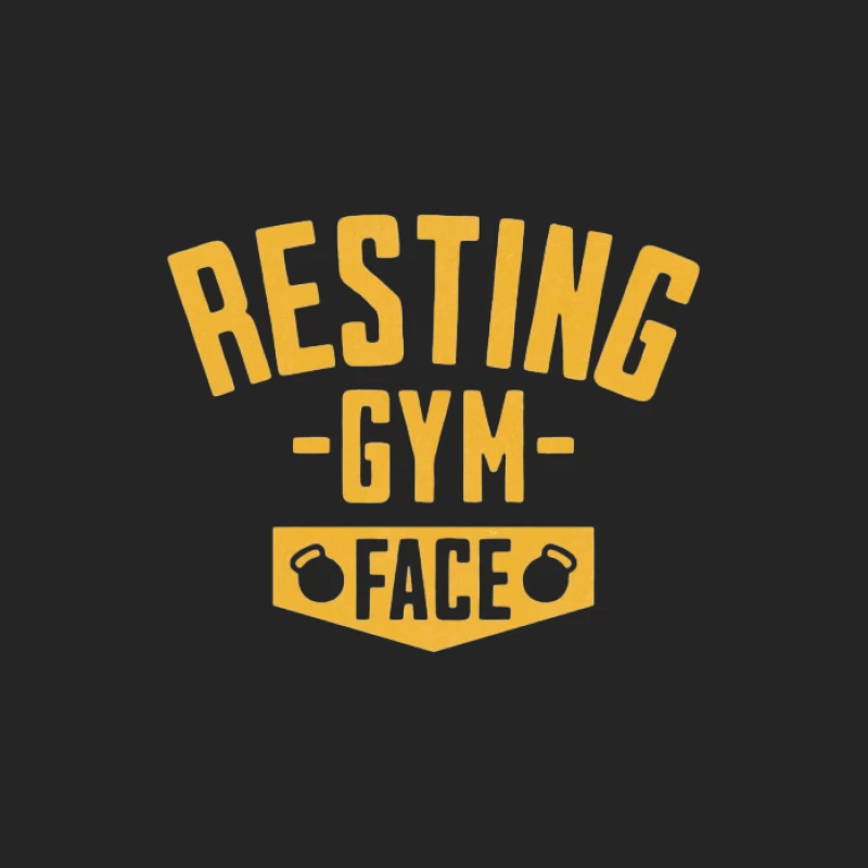 Resting Gym Face Design Herren Pullover Sweatshirt