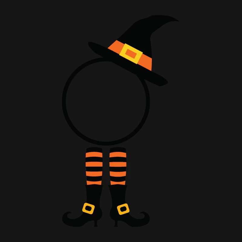 Silhouette de sorcière Halloween Femme T-Shirt