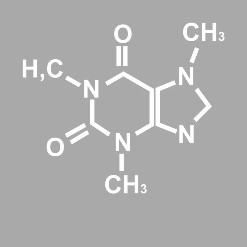 Caffeine Molecule Gamer Nerd Geek Science Funny Male Pullover Hoodie