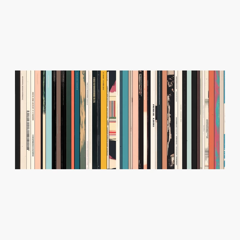 Colorful Vintage Book Spine Collection Colorful Vintage Book Spine Collection