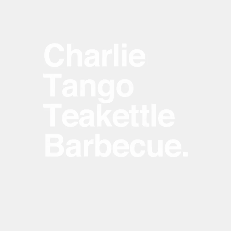 Charlie, Tango, Teakettle Barbecue Male Tank Top