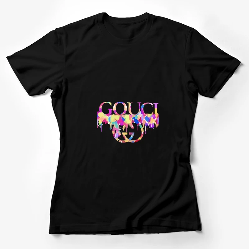 Bunte Spritzer auf Gouci Design Damen T-Shirt