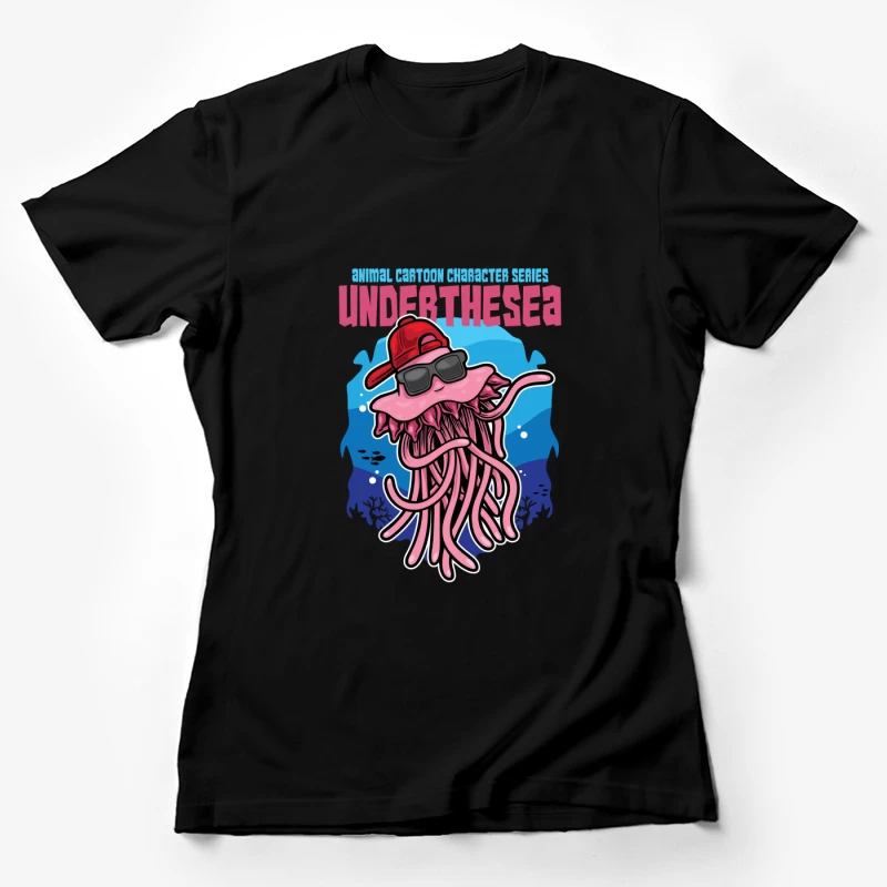 Coole Qualle unter dem Meer Damen T-Shirt