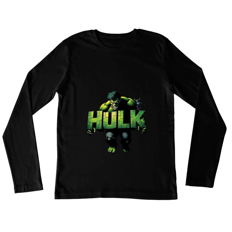 Hulk Comic Art Female Long Sleeve T-Shirt
