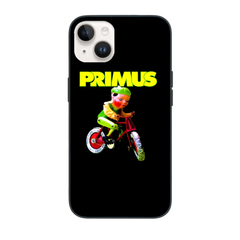 Primus Band Logo with Surreal Vintage Toy Bicycle Art iPhone Case