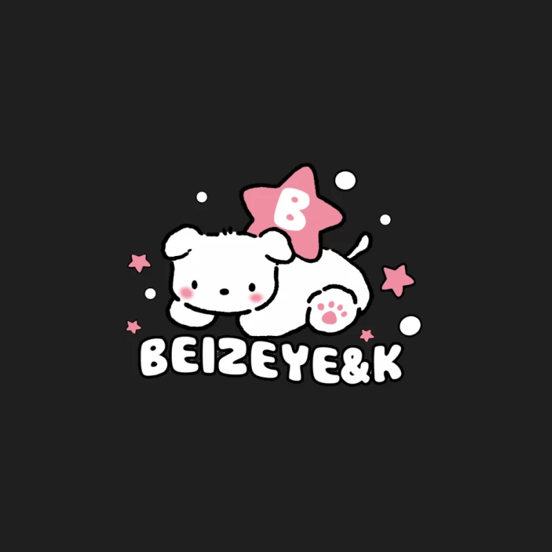 Chiot mignon avec étoile rose Homme Débardeur