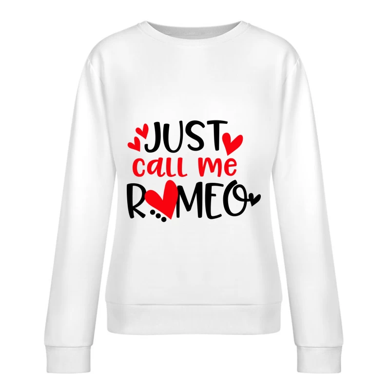 Design romantique avec cœur Femme Sweat-shirt à enfiler