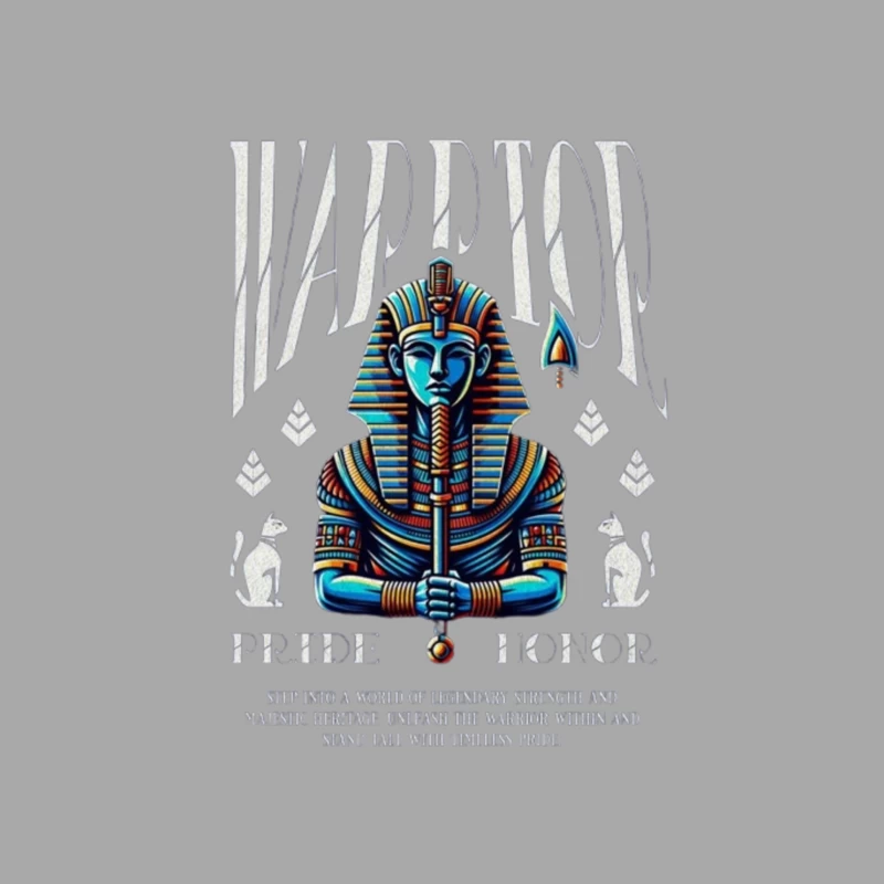 Majestic Egyptian Pharaoh - Pride and Honor Illustration Male Pullover Hoodie