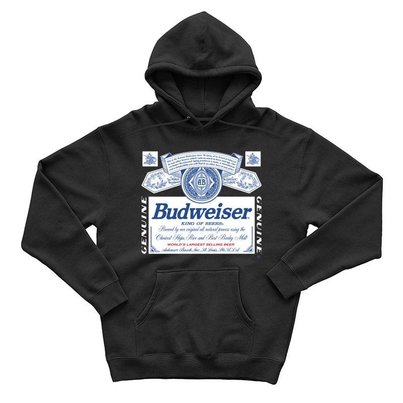 Budweiser Beer Male Pullover Hoodie