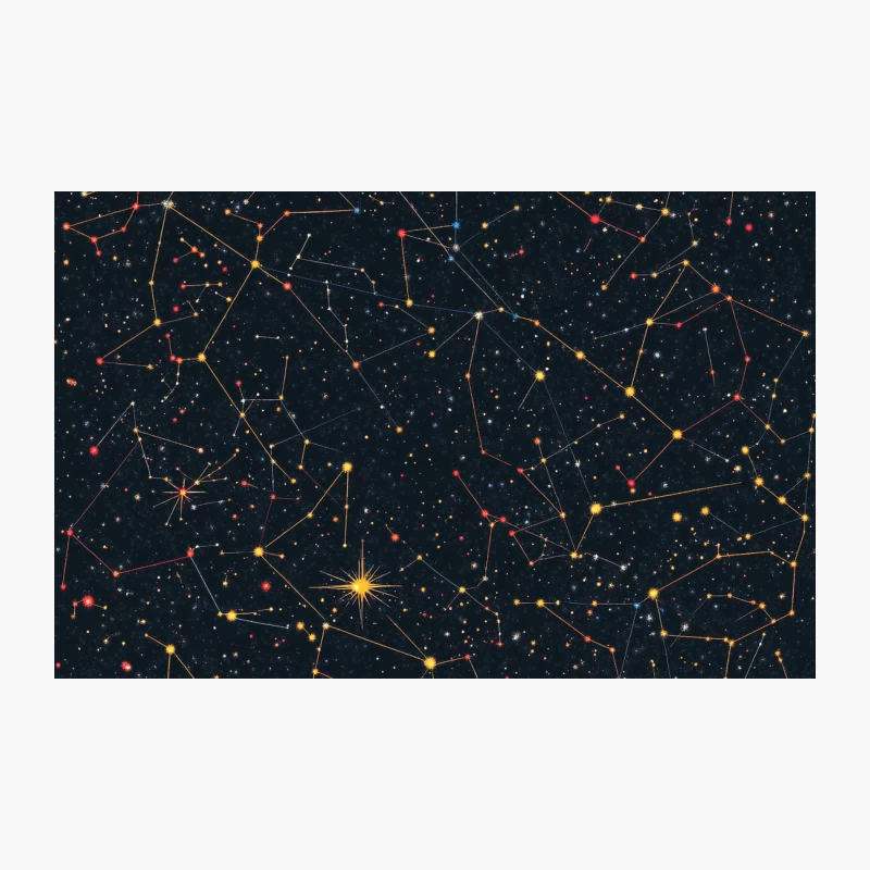 Celestial Network: A Starry Map of Constellations and Connections Travel Mug