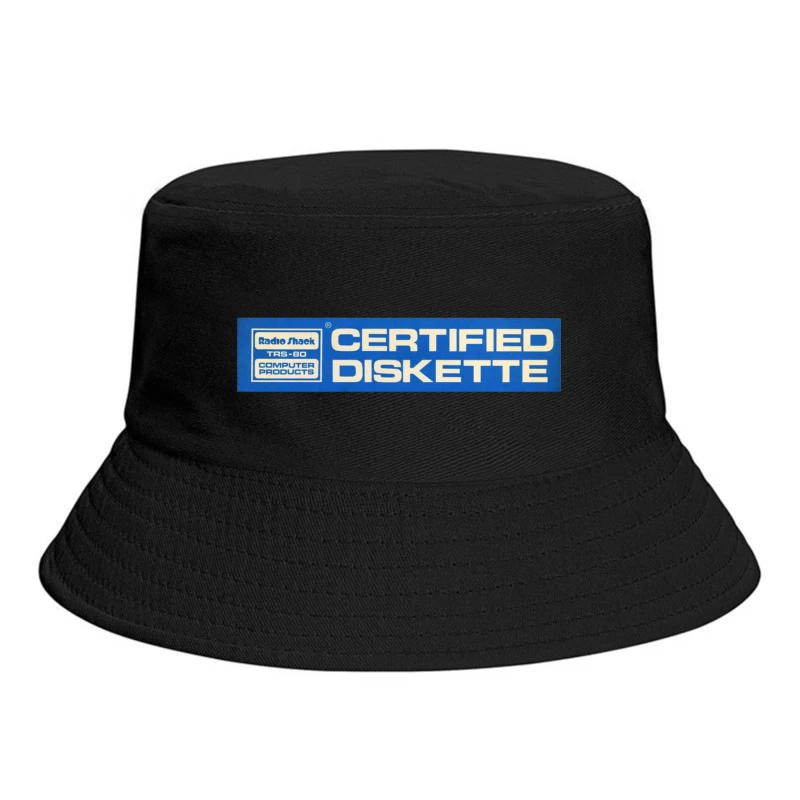 Vintage Radio Shack TRS-80 Certified Diskette Label Bucket Hat