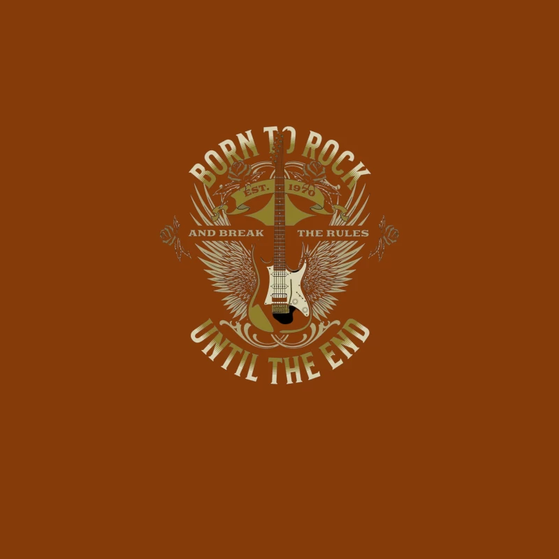 Born to Rock Graphic Tee iPhone Case