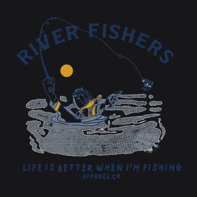 Flussfischer-Enthusiast beim Fischen Damen Pullover Hoodie