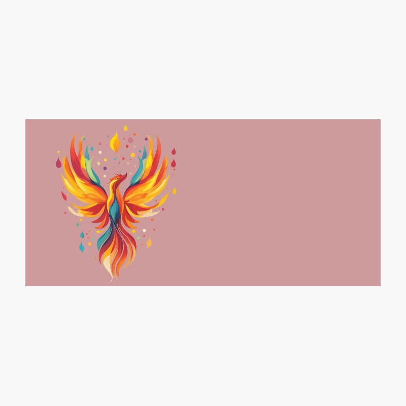 Vibrant Phoenix: A Colorful Mythical Fire Bird Reborn Coffee Mug