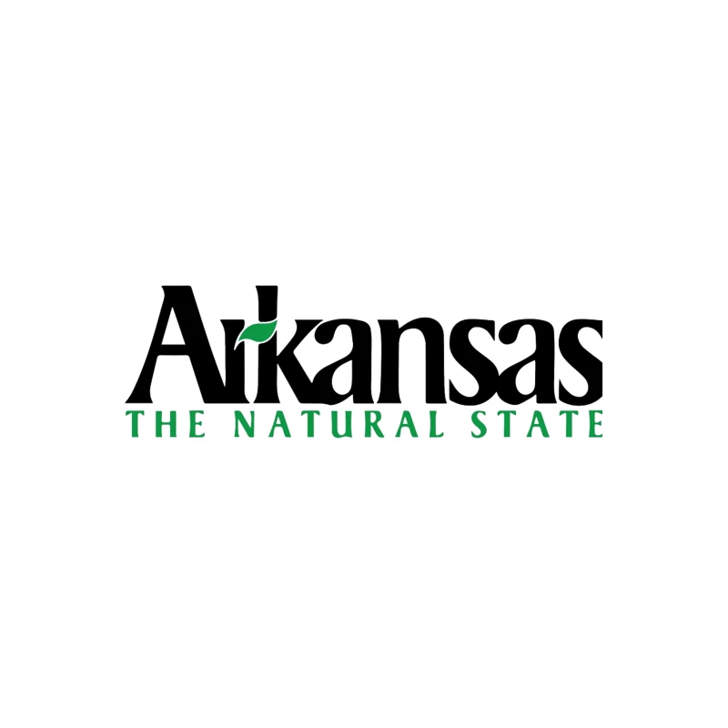 Arkansas Natural State Official Tourism Logo Design Desk Mat