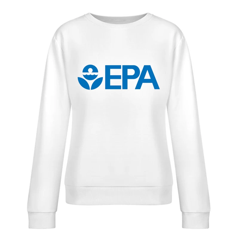 Environmental Protection Agency (EPA) Official Blue Logo Design Female Pullover Sweatshirt