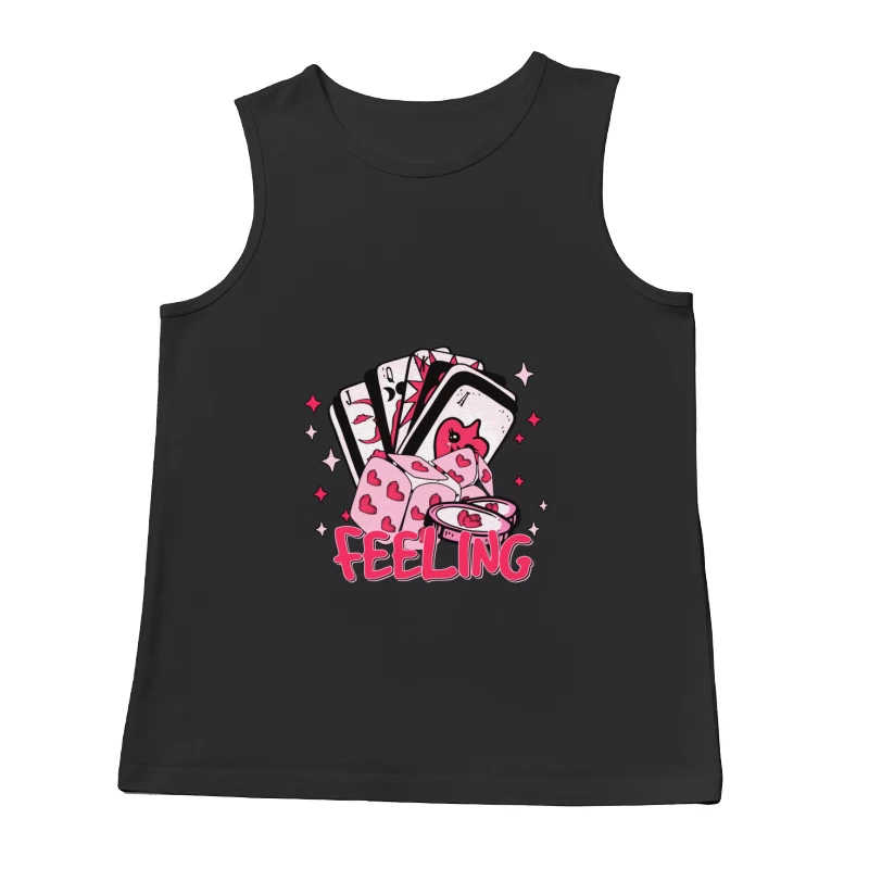 Pokerherz und Glückswürfel Herren Tanktops