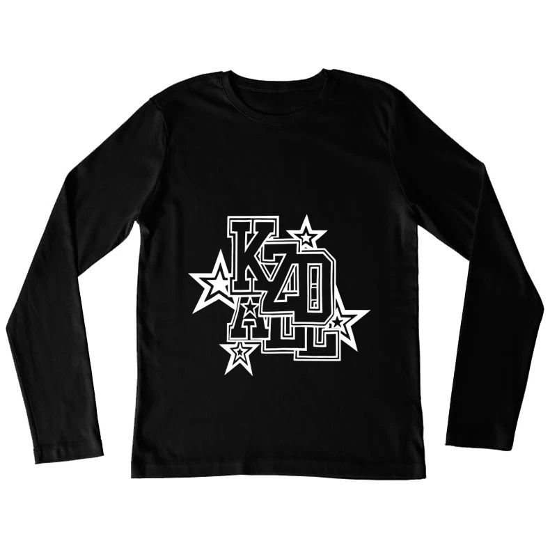 KZD Sternenhimmel Design Damen Langarm T-Shirt