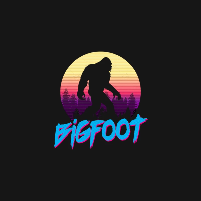 Bigfoot - Retro Aesthetic Tribute Design Desk Mat