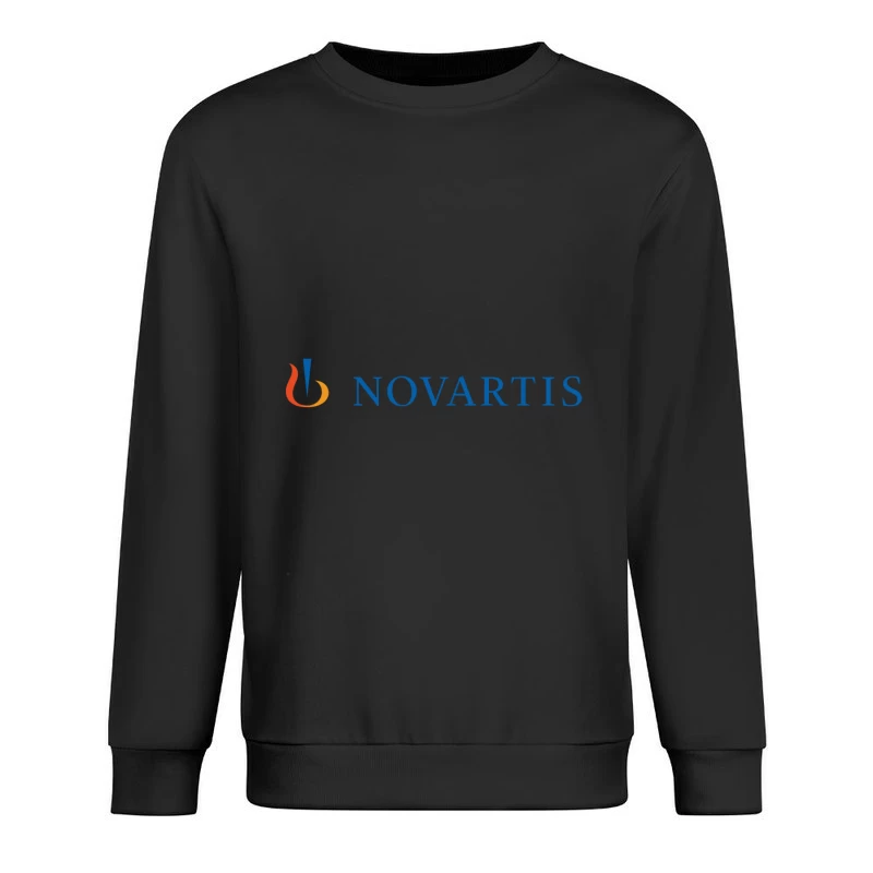 Novartis Healthcare Company Corporate Logo Male Pullover Sweatshirt