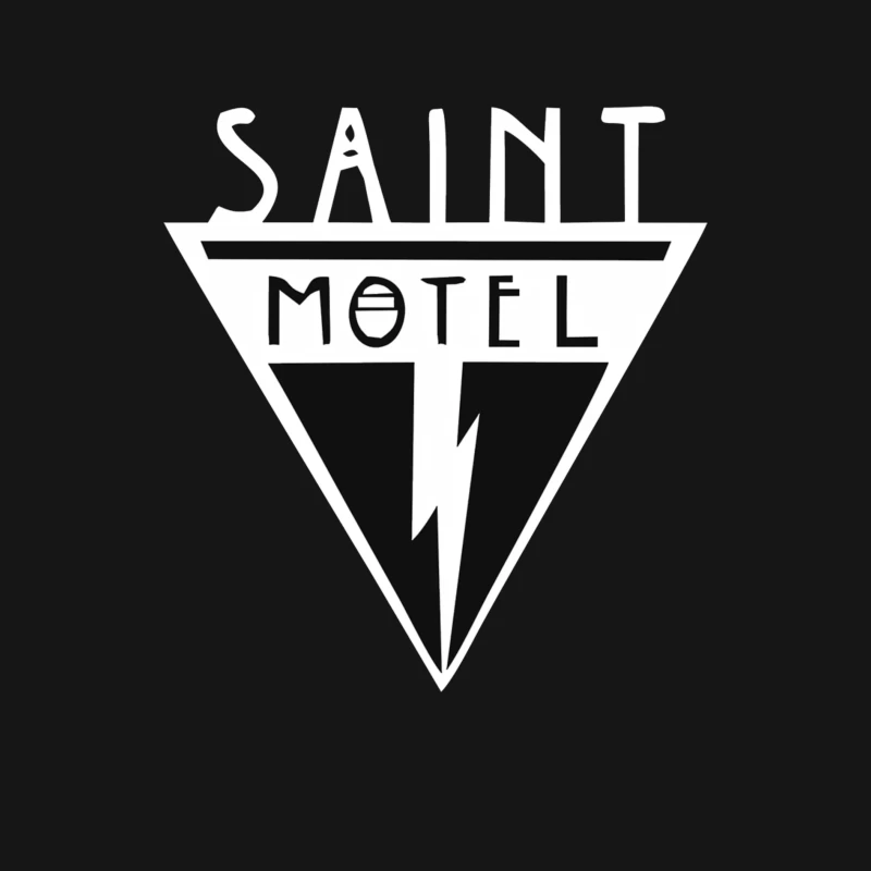 Saint Motel Vintage Triangle Logo with Lightning Bolt Design Female Long Sleeve T-Shirt