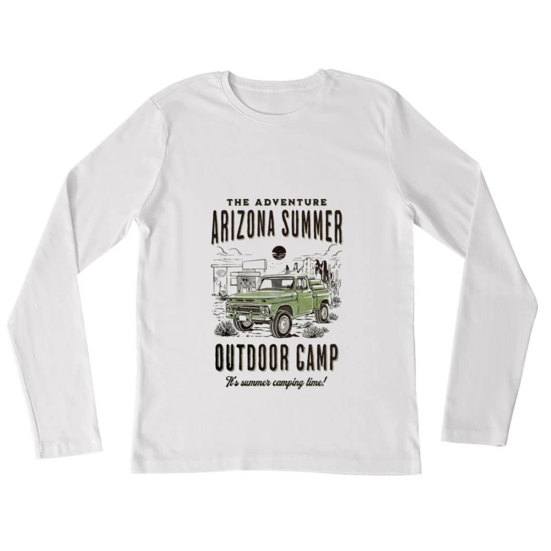 Aventure Arizona Été Camp en Plein Air Femme Manches Longues T-Shirt